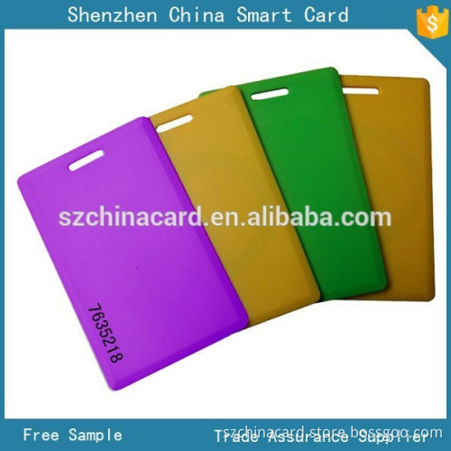 Cheap plastic 1mm thickness 125khz access control card